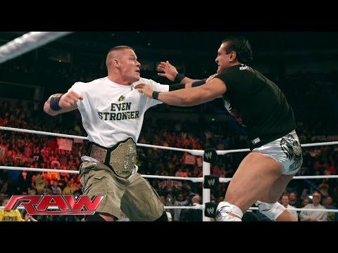 Watch John Cena attacks Alberto Del Rio: Raw, Nov. 18, 2013 - WWE Wrestling Video Video