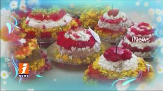 Watch Women's Celebrations Bathukamma Festival In Telangana | iNews Video