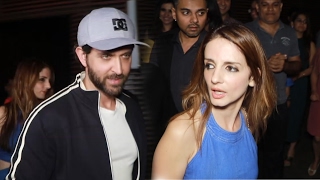 Watch Hrithik Roshan On A DINNER Date With Ex-Wife Sussanne Khan, CELEBRATES Kaabil Success Video