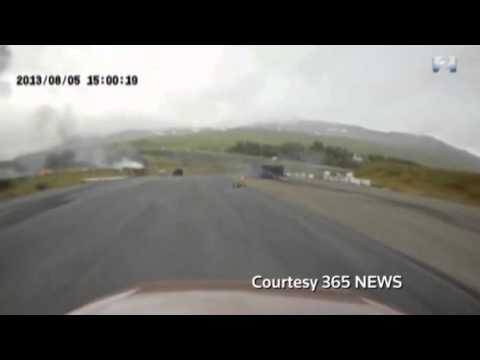 Watch Dramatic Iceland plane crash captured on video News Video Video