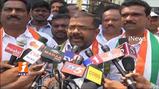 Watch T Congress Leaders Protest Against Amit Shah Son Jay Shah Assets In Hanmakonda | iNews Video