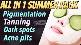 Watch Get Glowing Fair Spotless Skin Fast (Summer Special) | Best Face Pack For Dry/ Dull Skin Video