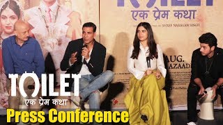 Watch Toilet Ek Prem Katha Full Press Conference - Akshay Kumar, Bhumi Pednekar, Anupam Kher Video