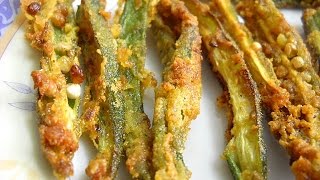 Watch crispy bhindi recipe / kurkuri bhindi recipe Video