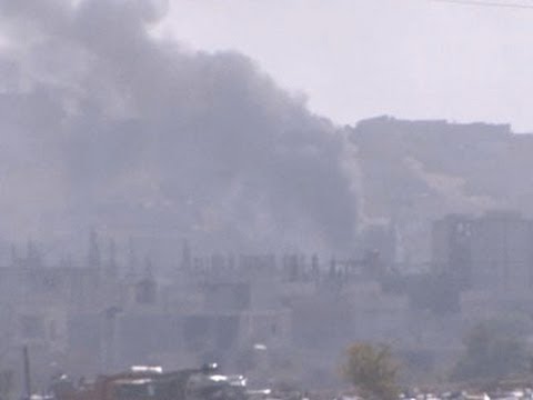 Watch Raw- Smoke Rises Over Syrian Border Town News Video Video