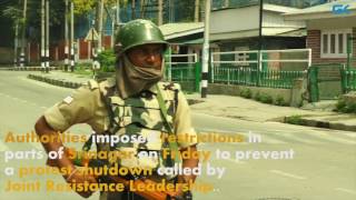 Watch Restrictions in Srinagar to prevent UN march Video