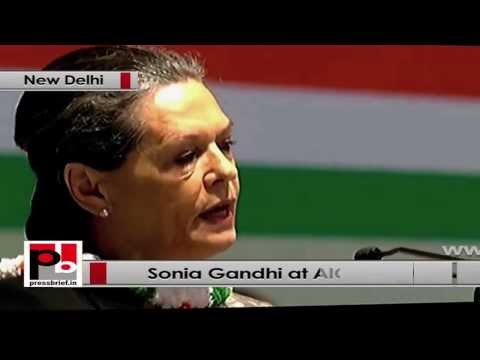 Watch Sonia Gandhi at AICC Session- We will continue our fight and will overcome all the challenges Video