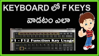 Watch Use of Keyboard Function keys F1 to  F12 | Keyboard Shortcuts in Telugu Video