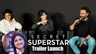 Watch Secret Superstar Trailer Launch | Aamir Khan, Zaira Wasim, Kiran Rao Video