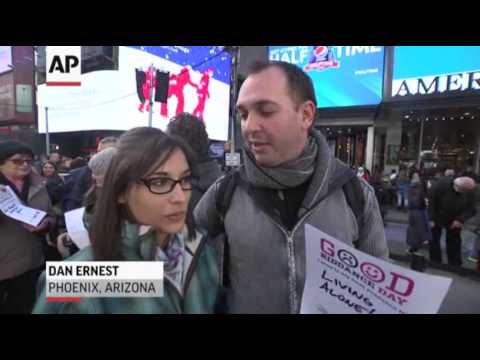 Watch Year's Bad Memories Shredded in Times Square News Video Video