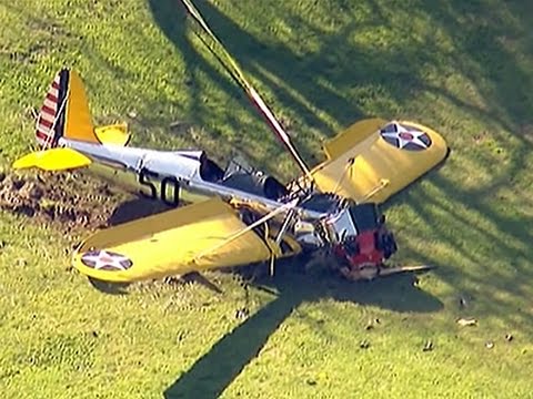 Watch Harrison Ford Crash Lands Small Plane News Video Video