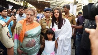 Watch Aishwarya Rai VISITS Siddhivinayak Mandir With Aardhya On Her 44th Birthday Video
