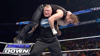 Watch Brock Lesnar, Dean Ambrose and Wyatt Family all go to war: SmackDown Video
