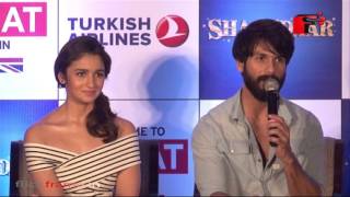 Watch Shahid Kapoor is Going to MISS Alia Bhatt After 'Shandaar' and 'Udta Punjab' Video