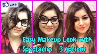 Watch Makeup For Spectacles/Glasses Wearers in 3 minutes with 3 products | JSuper Kaur Video
