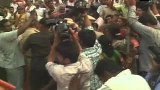 Watch BJP members protest against Kanhaiya Kumar in AP Video