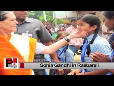 Watch Sonia Gandhi visits Raebareli, launches welfare projects, interacts with people Video