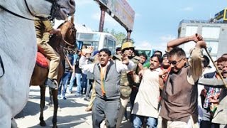 Watch BJP leader Ganesh Joshi accused of attacking police horse Shaktimaan arrested Video