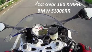 Watch 1st Gear 160 KMPH. BMW S1000RR. Yamaha R3, KTM RC390 Ride. Video