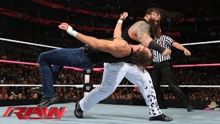 Watch Roman Reigns, Dean Ambrose & Randy Orton vs. The Wyatt Family: WWE Raw, Oct. 5, 2015 Video