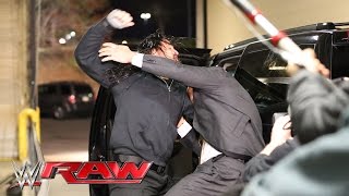Watch Roman Reigns halts The Authority's escape: Raw, March 21, 2016 Video