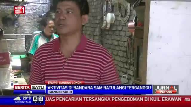 Watch Erupsi Gunung Lokon Ganggu Penerbangan Video