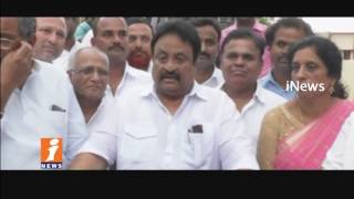 Watch Martyrs Statue Crates Dispute Between Jupalli Krishnarao and Jithender Reddy | Mahabubnagar | iNews Video