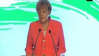 Watch Angela Merkel addresses business forum, pitches for stronger Indo- German relations (Part - 1) Video