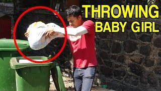 Watch Throwing Baby Girl In Dustbin - (Social Experiment) Video