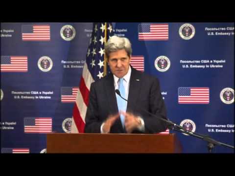 Watch Kerry- Russia Should De-escalate in Ukraine News Video Video
