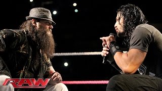 Watch Roman Reigns and Bray Wyatt have a sit-down discussion: WWE Raw, October 19, 2015 Video
