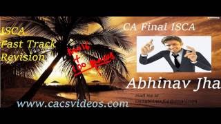 Watch CA Final ISCA ch 1 part-1 Nov 2016 {Demo }by Abhinav Jha Video