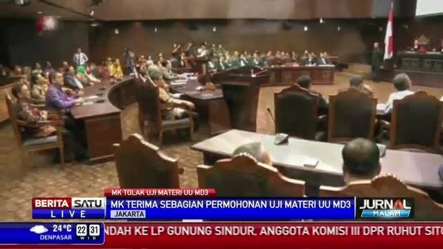 Watch MK Terima Sebagian Permohonan Uji Materi UU MD3 Video