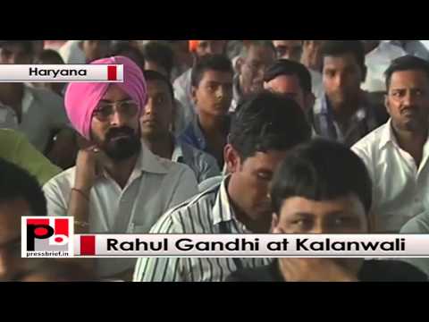 Watch Rahul Gandhi seeks peopleÃ¢â‚¬â„¢s support for Congress at Kalanwali, Haryana Video