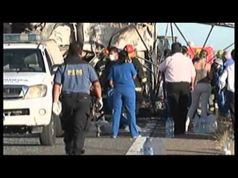 Watch Raw- Wrong-way Truck Causes Fiery Crash News Video Video