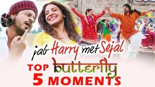Watch Butterfly Song - Top 5 Best Moments - Jab Harry Met Sejal - Shahrukh Khan, Anushka Sharma Video