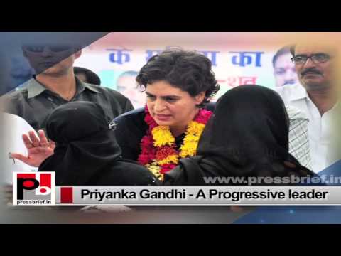 Watch Priyanka Gandhi Vadra-young and energetic Congress leader with progressive vision Video