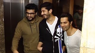 Watch Varun Dhawan And Arjun Kapoor At Raagdesh Special Screening Video