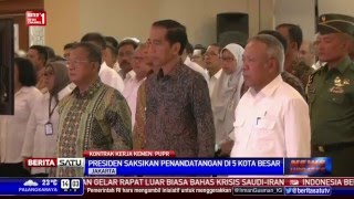 Watch Presiden Jokowi Saksikan Penandatanganan 644 Proyek Kemen PUPR Video