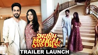 Watch Ayushmann And Bhumi Pednekar Grand Entry At Shubh Mangal Saavdhan Launch Video