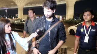 Watch Shahid Kapoor LEAVES To Singapore For Padmaavat Special Screening, Spotted At Airport Video