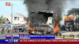 Watch Bus Jurusan Semarang-Surabaya Terbakar di Jalur Pantura Video