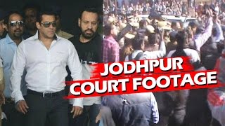 Watch MOB Outside JODHPUR COURT Proves Salman's Star Power - Arms Act Case Final Verdict Video