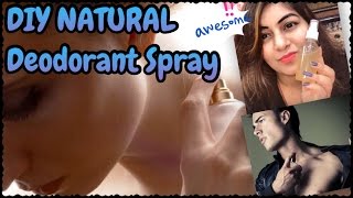 Watch DIY Natural Homemade Deodorant Spray (Alcohol free) to Lighten Dark Under Arms & No body Odour Video