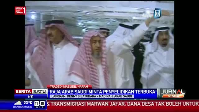 Watch Raja Arab Saudi Kunjungi Lokasi Insiden Crane Video