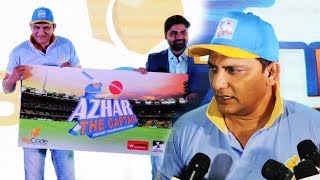 Watch Mohammad Azharuddin Launches Azhar The Captain Mobile Cricket Game Video