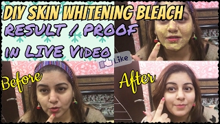 Watch How to Bleach Facial Hair at Home | DIY Skin Whitening Bleach | Homemade Facial Hair Bleach Video