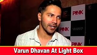 Watch Varun And Natasha Watch Pink At Light Box Video