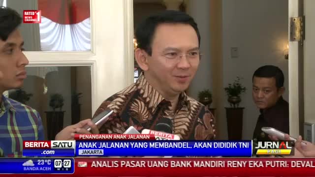 Watch Atasi Anak Jalanan di Jakarta, Ahok Gandeng TNI Video