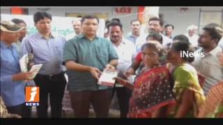 Watch MLA Jalagam Distributes Upadi Hami Job Cards To Poor People In Yanambailu | Kothagudem | iNews Video